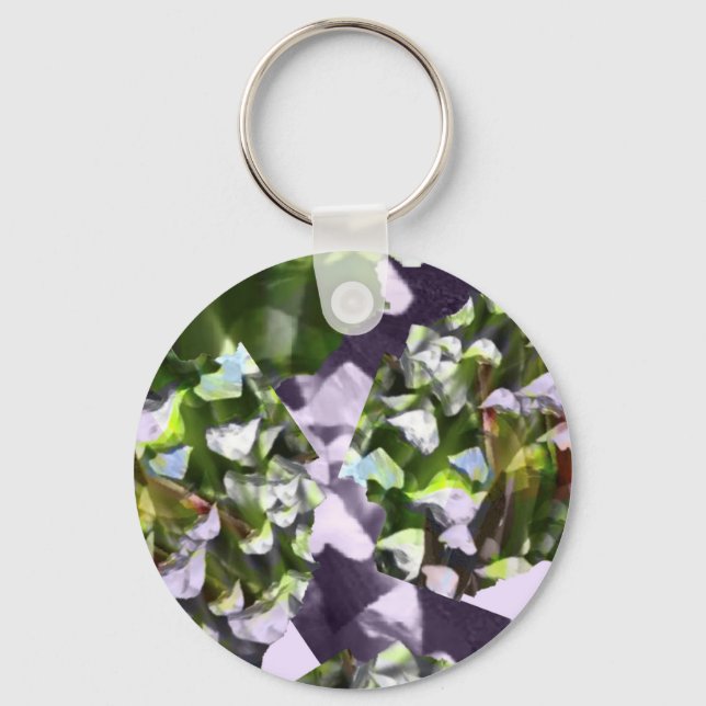 May: Lily of the Valley Key Ring (Front)