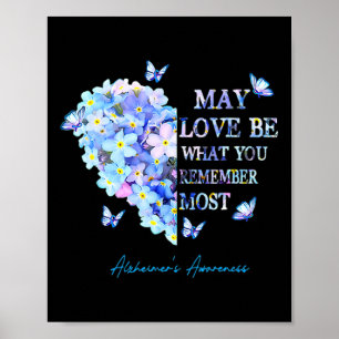 May Love Be What You Remember Most Alzheimer Aware Poster