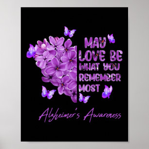 May Love Be What You Remember Most Alzheimer Aware Poster