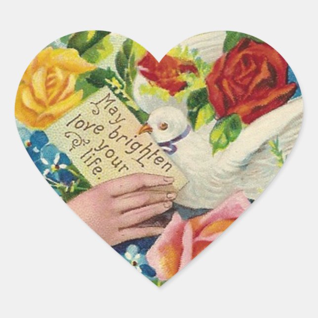 May love... heart sticker (Front)