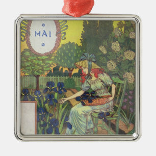 May Metal Ornament