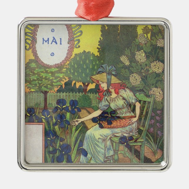 May Metal Ornament (Front)