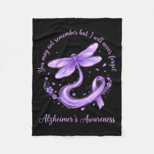 May not remember but will alzheimer’s awareness fleece blanket