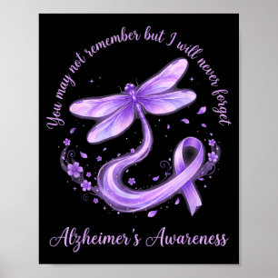 May not remember but will alzheimer’s awareness poster