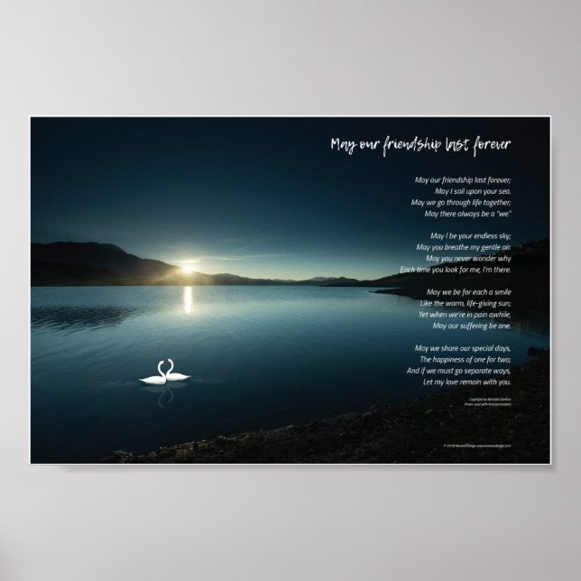 May our friendship last forever poster (Front)