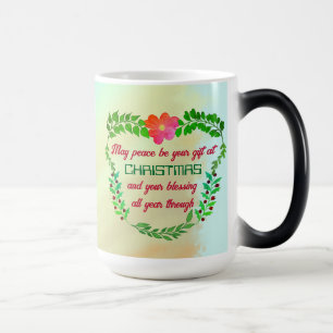 MAY PEACE BE YOUR GIFT AT CHRISTMAS MAGIC MUG