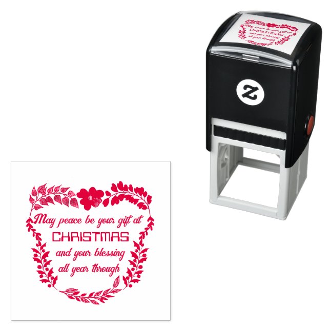 MAY PEACE BE YOUR GIFT AT CHRISTMAS  SELF-INKING STAMP (In Situ)