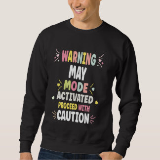 MAY Personalised Women's Gift Custom MAY Sweatshirt