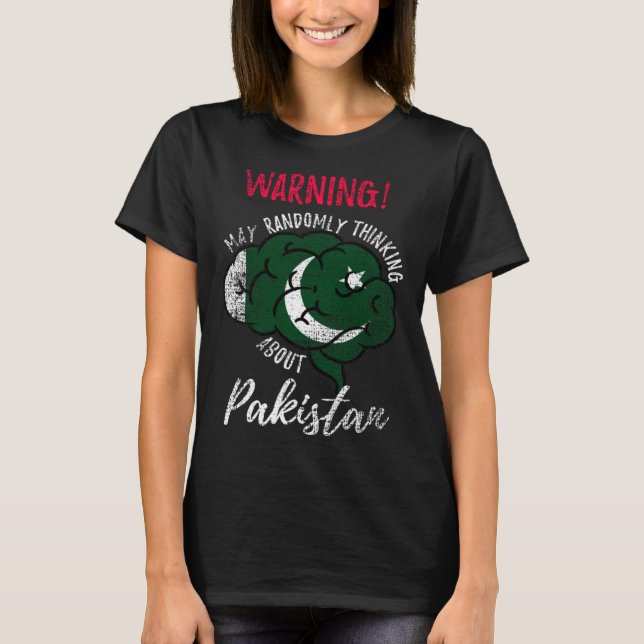 May Randomly Thinking About Pakistan Pakistani Roo T-Shirt (Front)