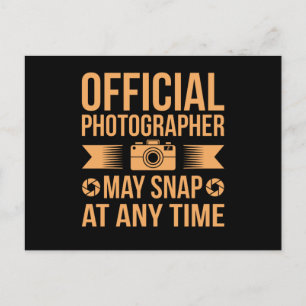 May Snap At Any Time Photographer Photography Postcard