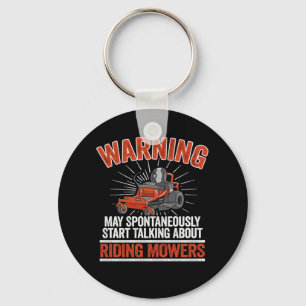May Talk About Riding Mowers Lawn Mowing Dad Garde Key Ring
