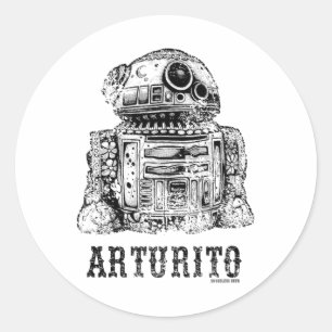 May The 4th-cinco De Mayo Arturito Classic Round Sticker
