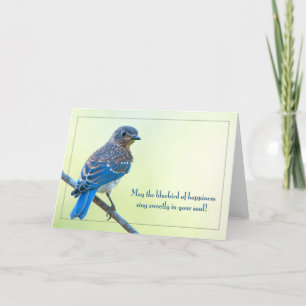 May the Bluebird of Happiness Sing Sweetly. . . Holiday Card
