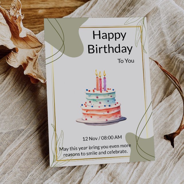 May the candles on your cake shine bright invitation (May the candles on your cake shine bright invitation)