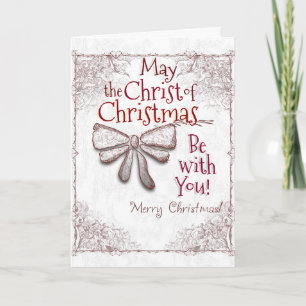 May the Christ of Christmas Be With You, Artistic Holiday Card
