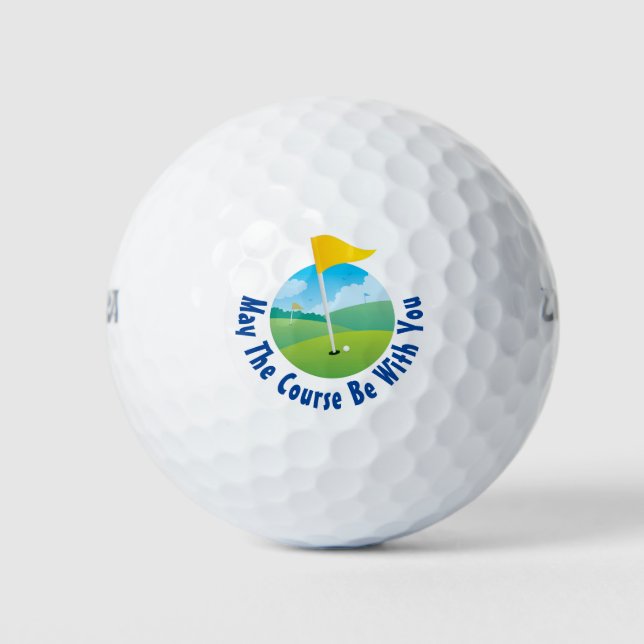 May The Course Be With Golf Balls (Front)