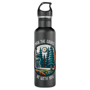 May the Course Be with You Disc Golf  710 Ml Water Bottle