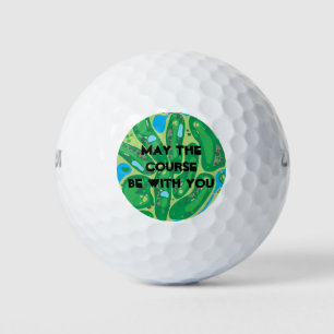 May the Course be with you Golf Balls