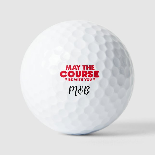 May the course be with you  golf balls (Front)