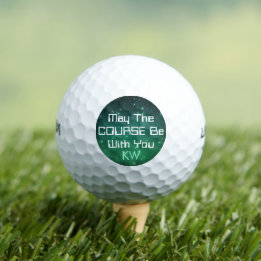 May The Course Be With You Personalised Golf Balls