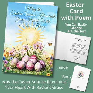 May the Easter Sunrise Illuminate Your Heart  Card