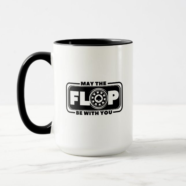 May the Flop Be With You - poker and cinema Mug (Left)