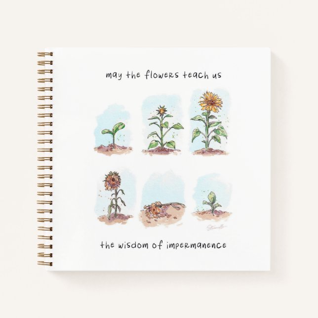 May the flowers Quote Notebook (Front)