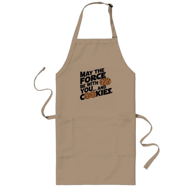 May The Force Be With You and Cookies Long Apron (Front)
