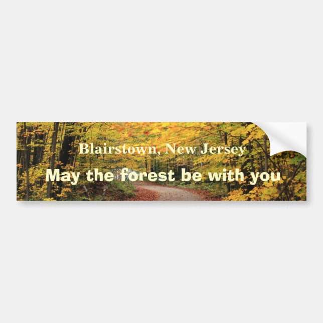 May the forest be with you bumper sticker (Front)