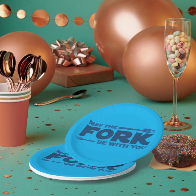May the fork be with you paper plate (Multi)