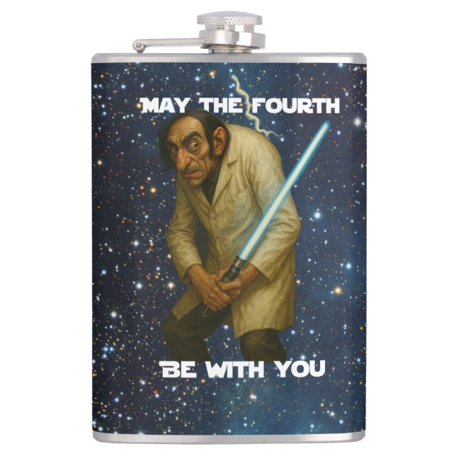 May the Fourth be with you (Math-ter)! Hip Flask (Front)