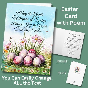 May the Gentle Whispers of Spring Bring Joy Easter Card