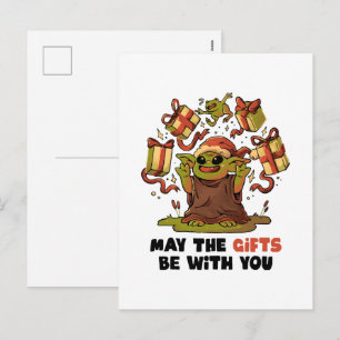 May the Gifts Be With You Holiday Postcard
