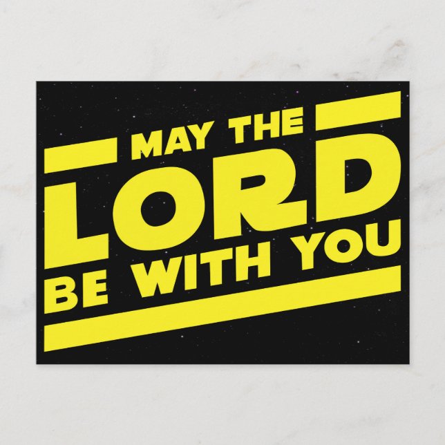 May the LORD Be With You Postcard (Front)