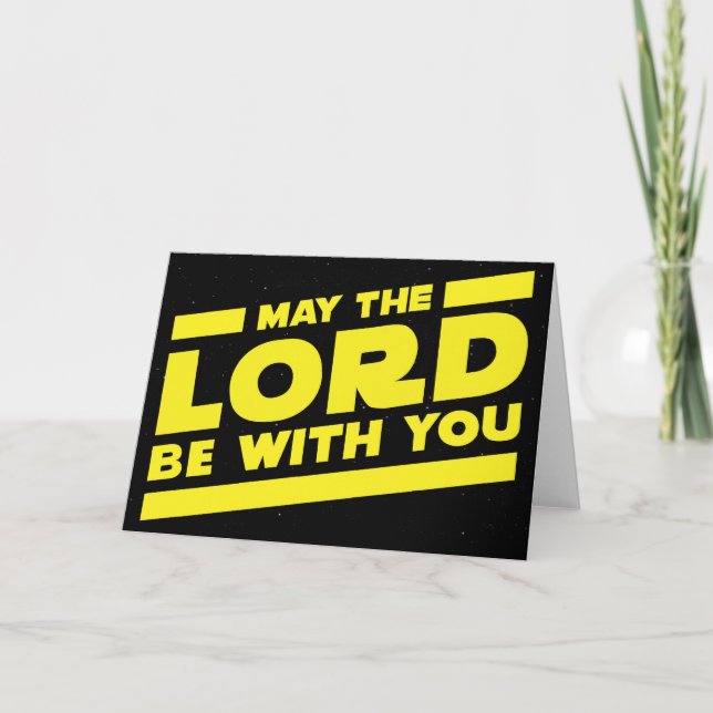 May the LORD be with you Thank You Card (Front)