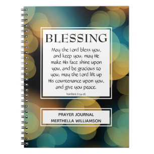 MAY THE LORD BLESS YOU Numbers 6:24-26 Prayer Notebook