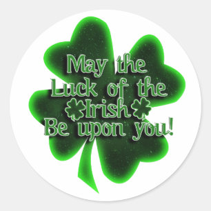 May the Luck of the Irish St. Patrick's Day Classic Round Sticker