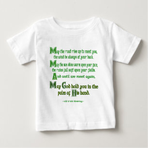 May the Road Rise to Meet You Irish Blessing Baby T-Shirt