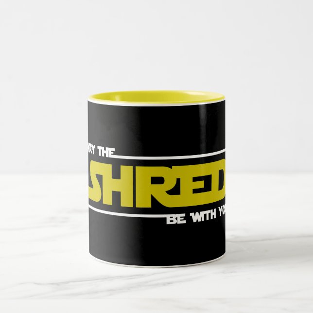 May The Shred Be With You Two-Tone Coffee Mug (Center)