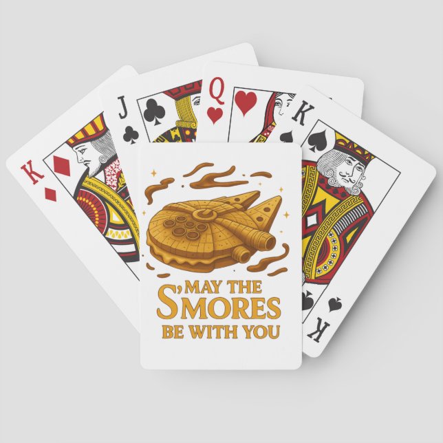 May the S'Mores Be With You Playing Cards  (Back)