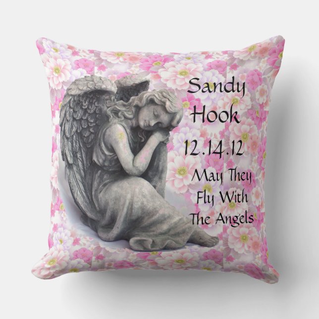 May They Fly With The Angels Cushion (Front)
