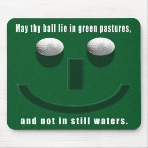 may thy ball lie in green pastures mouse mat/pad pad