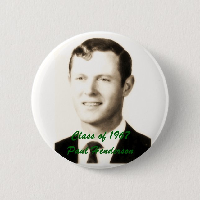 May Tigers, Class of 1967 6 Cm Round Badge (Front)