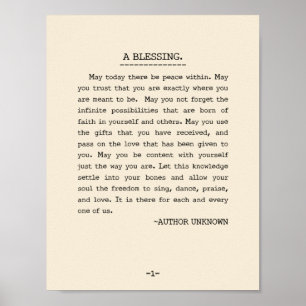 May today there be peace within poster