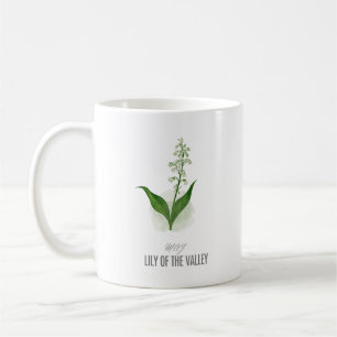 May Violet Birth Flower T-Shirt Watercolor Coffee Mug