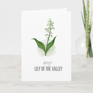 May Violet Birth Flower T-Shirt Watercolor Holiday Card