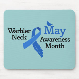 May Warbler Neck Awareness Month Mouse Pad