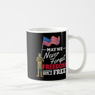 May we forget freedom isnt us flag memorial day Ma Coffee Mug
