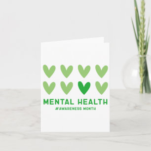 May We Wear Green Mental Health Awareness Month  Card