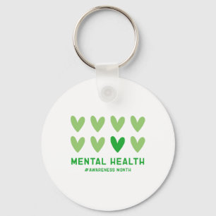 May We Wear Green Mental Health Awareness Month Key Ring
